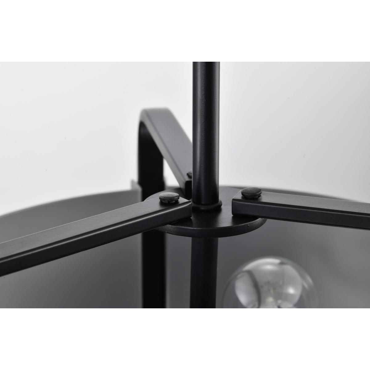 Altos 14 in. 3 lights Pendant Light Matte Gray and Matte Black Finish - Bees Lighting