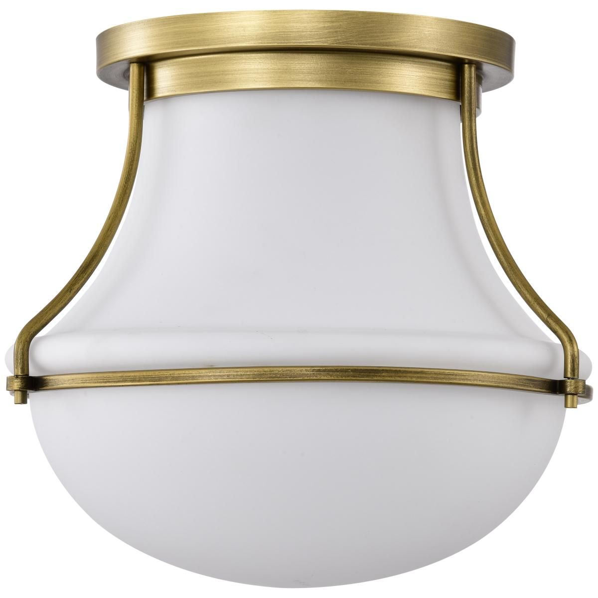 Valdora 14 in. Flush Mount Light Natural Brass Finish - Bees Lighting