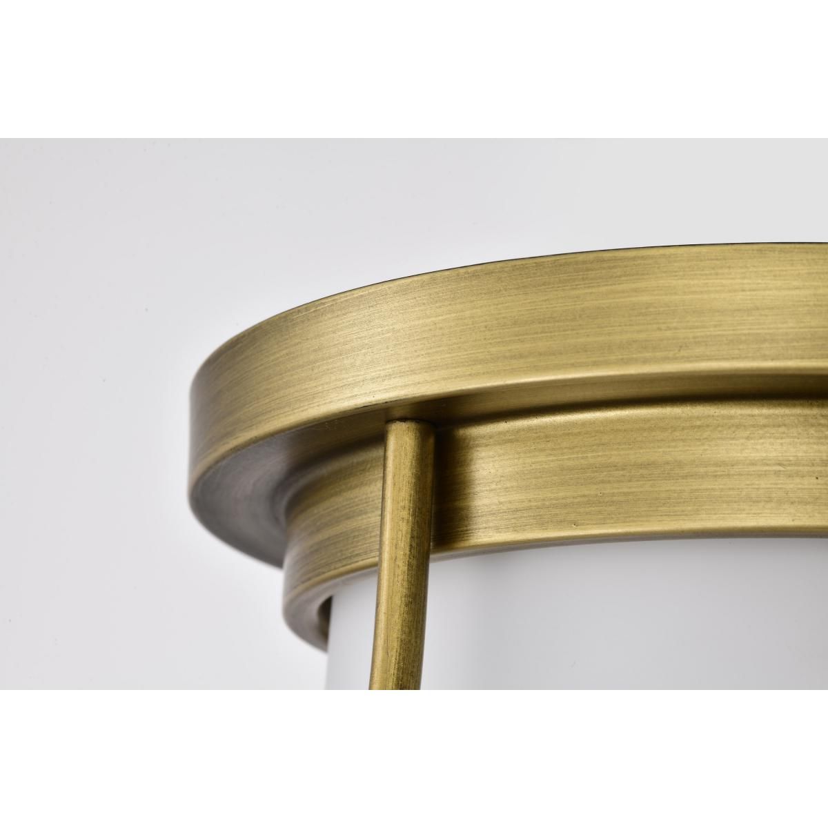 Valdora 14 in. Flush Mount Light Natural Brass Finish - Bees Lighting
