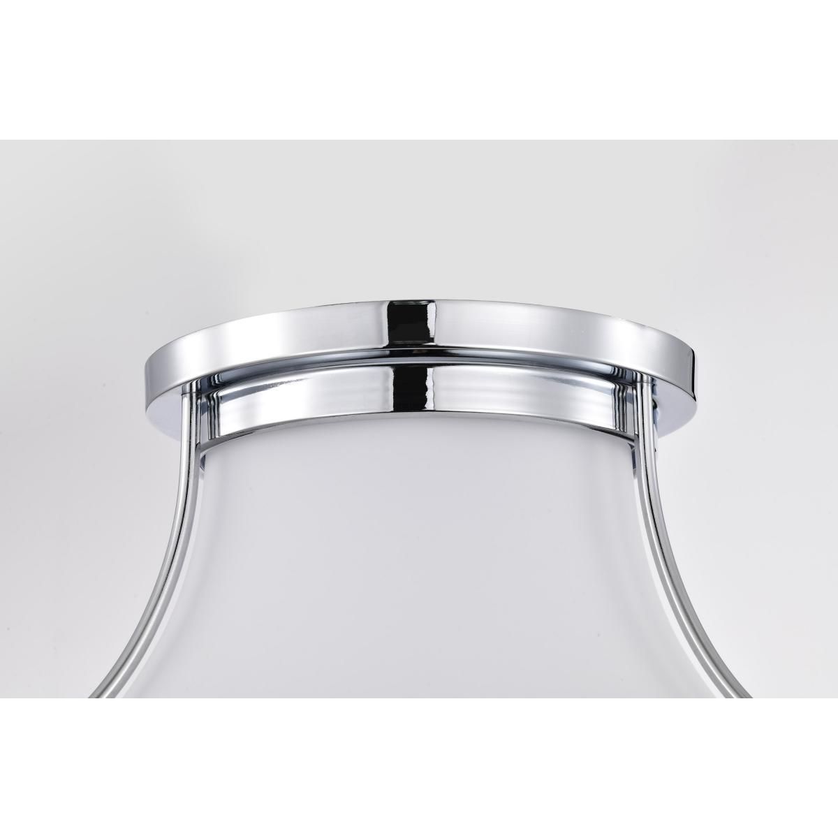 Valdora 10 in. Flush Mount Light Polished Nickel Finish - Bees Lighting