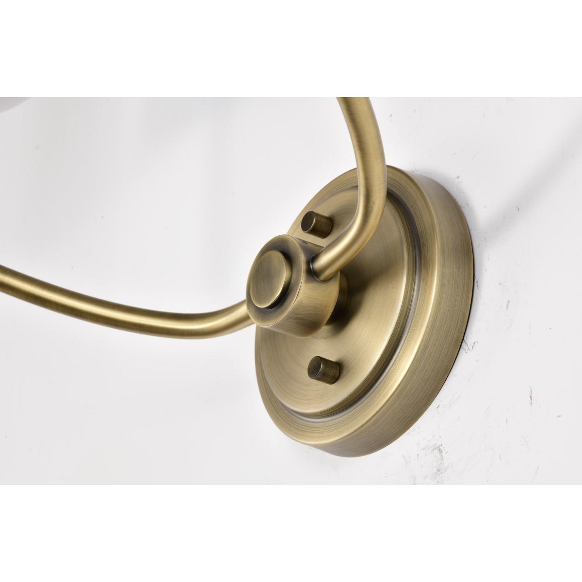 Cordello 16 in. 2 lights Wall Sconce Vintage Brass Finish