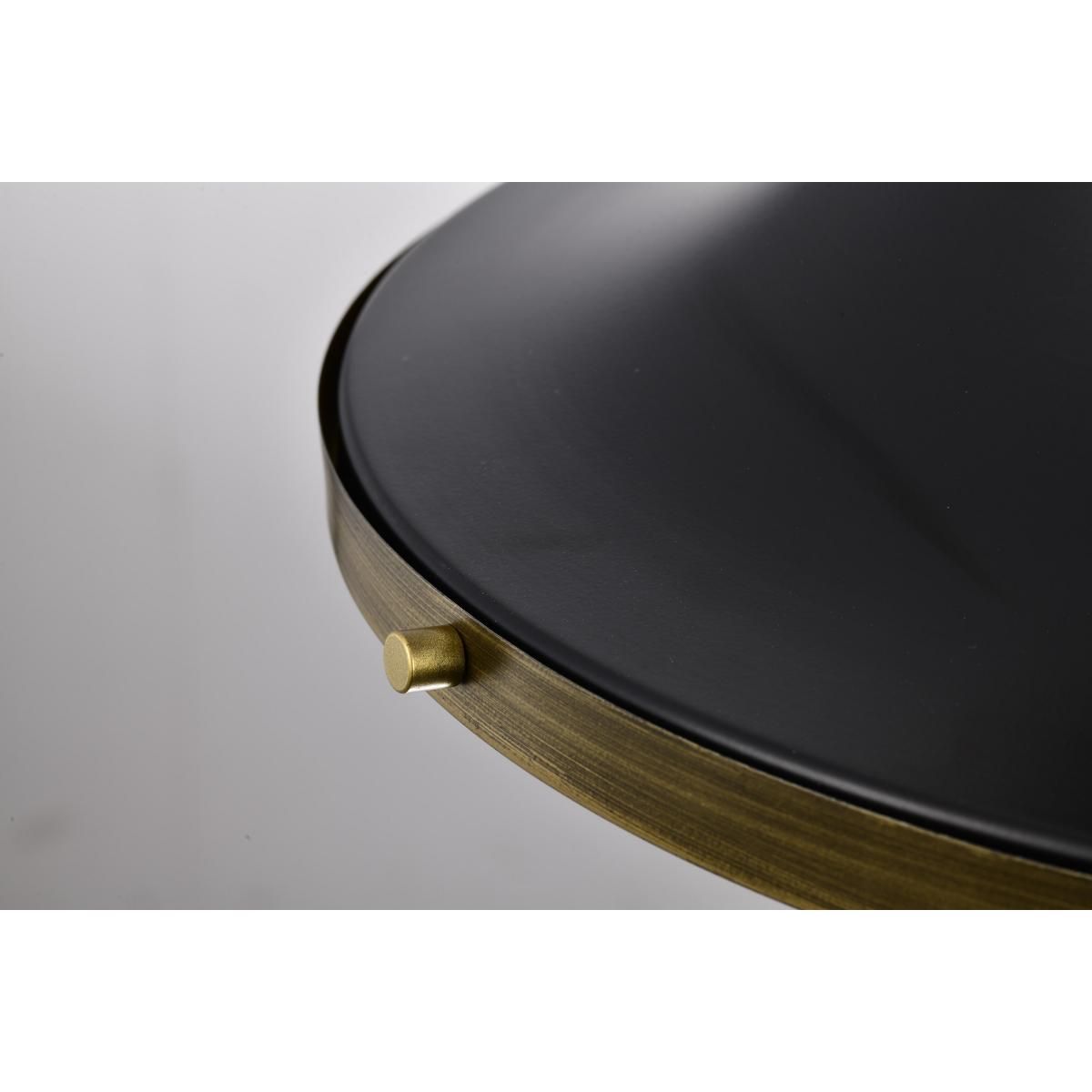 Lafayette 18 in. 3 lights Flush Mount Light Matte Black and Natural Brass Finish - Bees Lighting