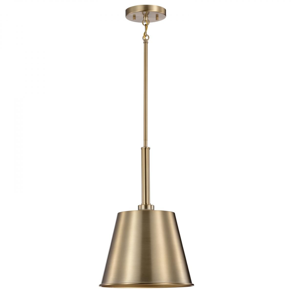 Alexis 11 in. Pendant Light Brass Finish - Bees Lighting