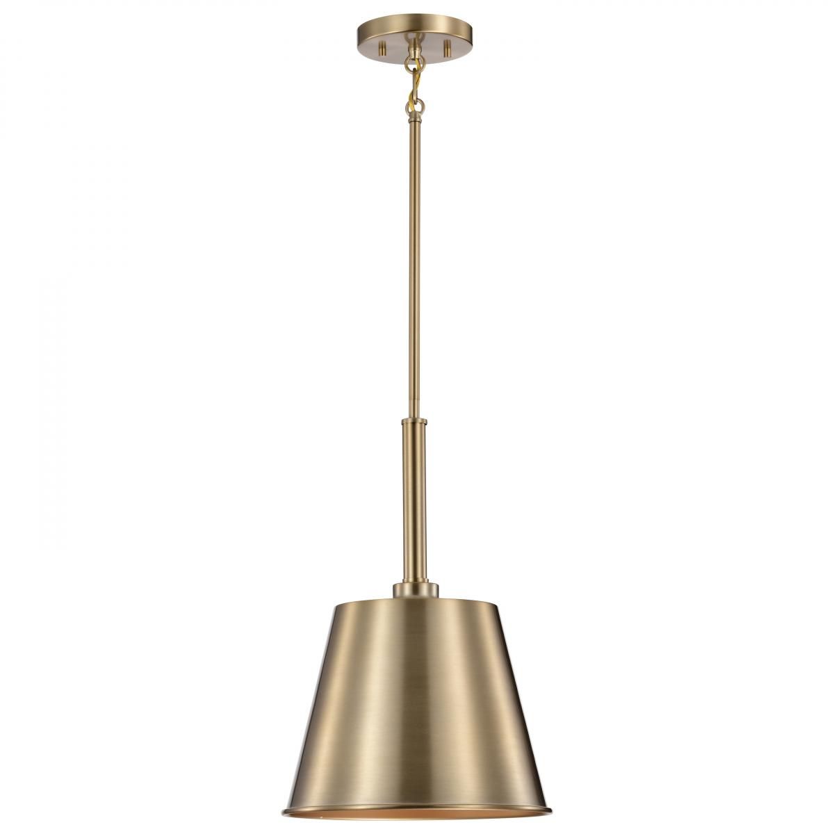 Alexis 11 in. Pendant Light Brass Finish - Bees Lighting