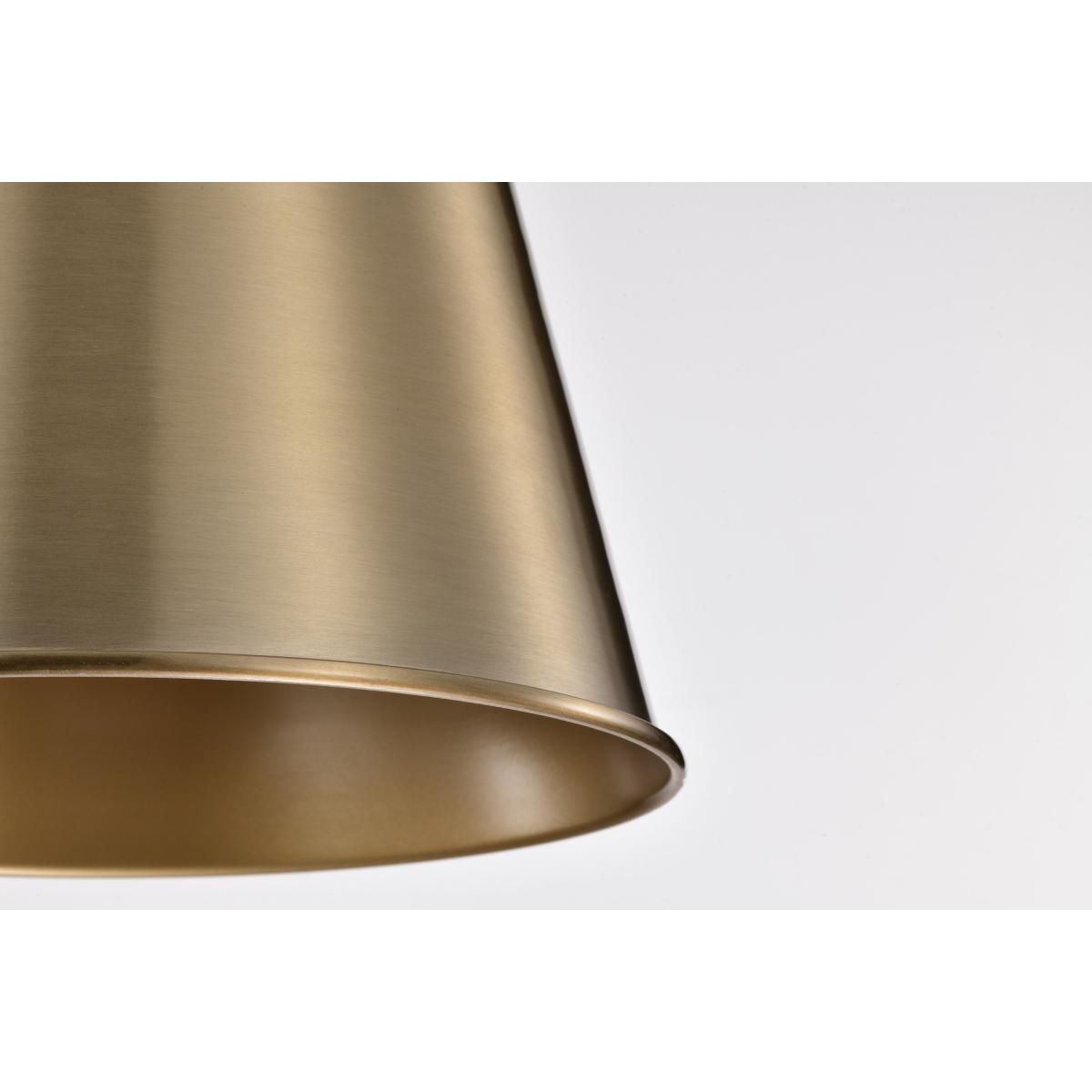 Alexis 11 in. Pendant Light Brass Finish - Bees Lighting
