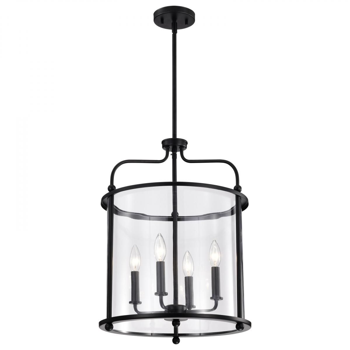 Yorktown 16 in. 4 Lights Pendant Light, Clear Glass