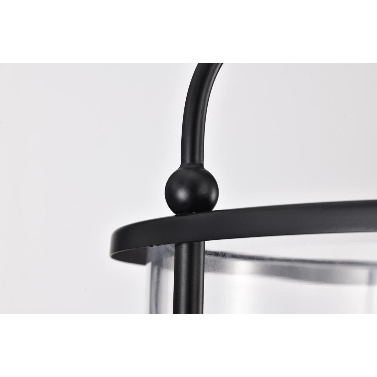 Yorktown 16 in. 4 lights Pendant Light Matte Black Finish - Bees Lighting