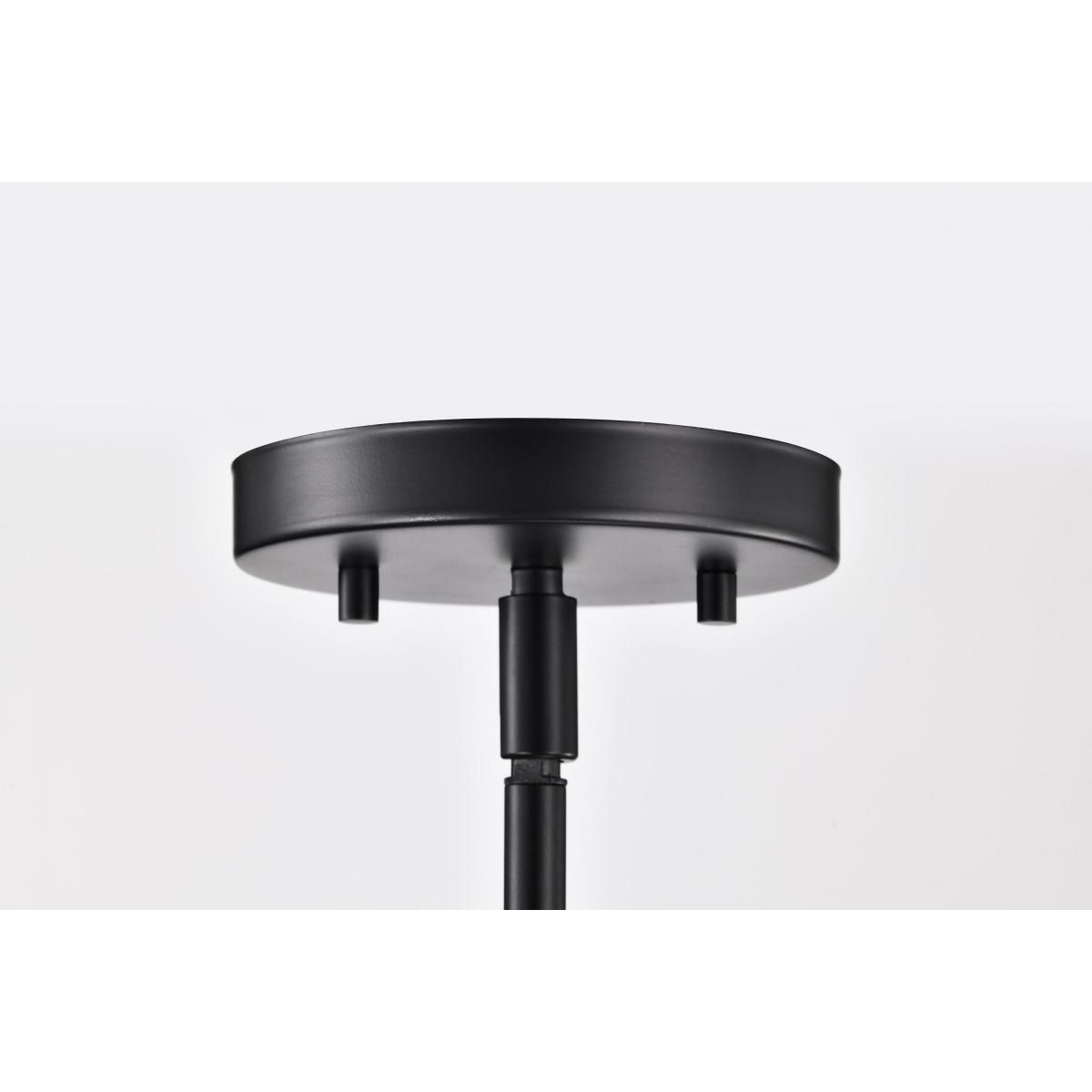 Yorktown 16 in. 4 lights Pendant Light Matte Black Finish - Bees Lighting