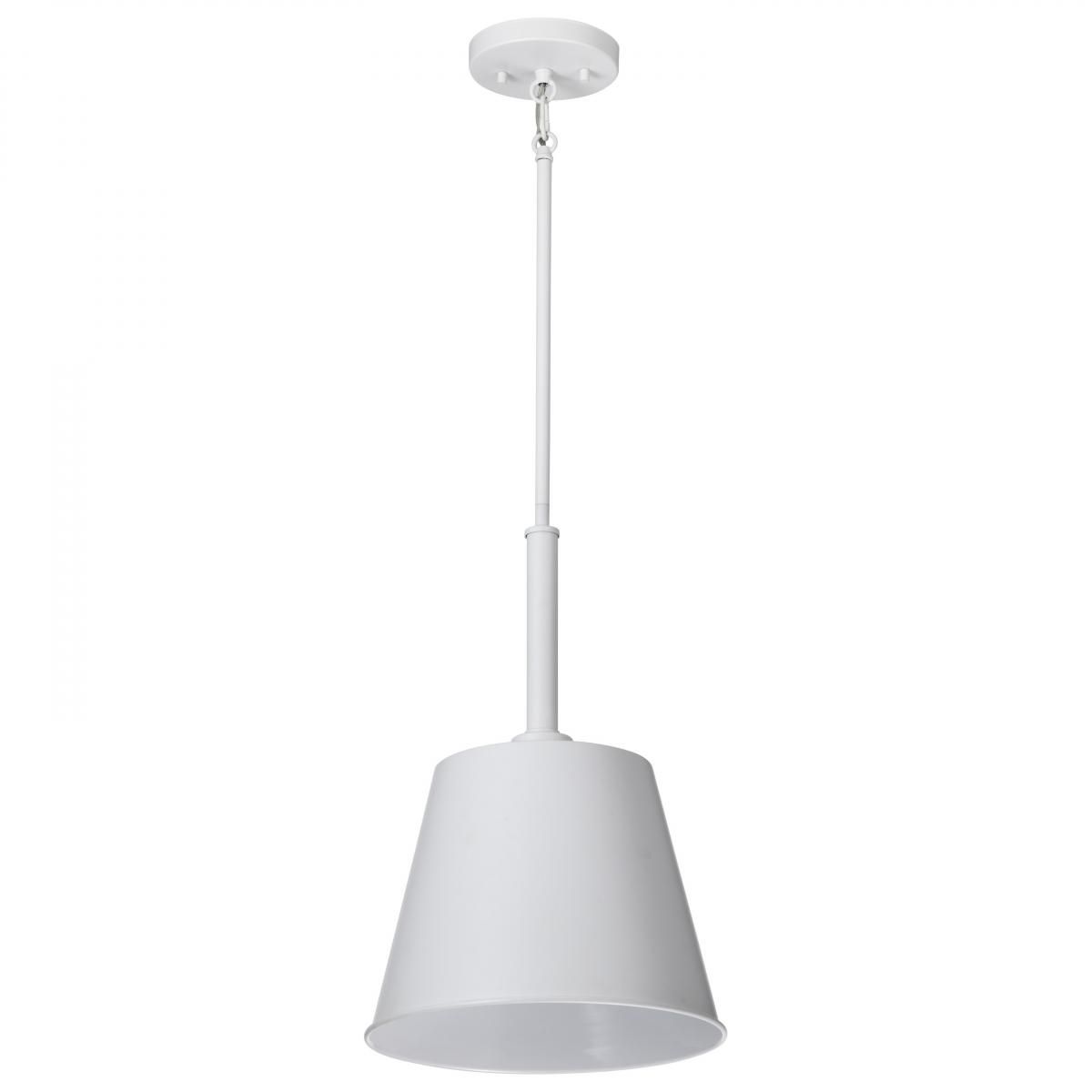 Alexis 11 in. Pendant Light Matte White Finish - Bees Lighting