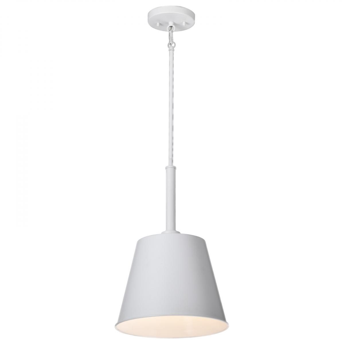 Alexis 11 in. Pendant Light Matte White Finish - Bees Lighting