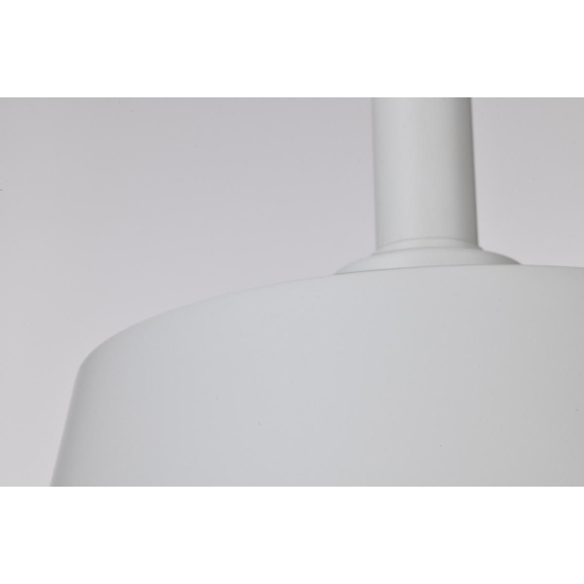 Alexis 11 in. Pendant Light Matte White Finish - Bees Lighting