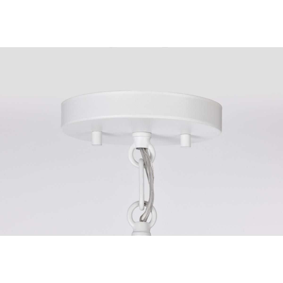 Alexis 11 in. Pendant Light Matte White Finish - Bees Lighting