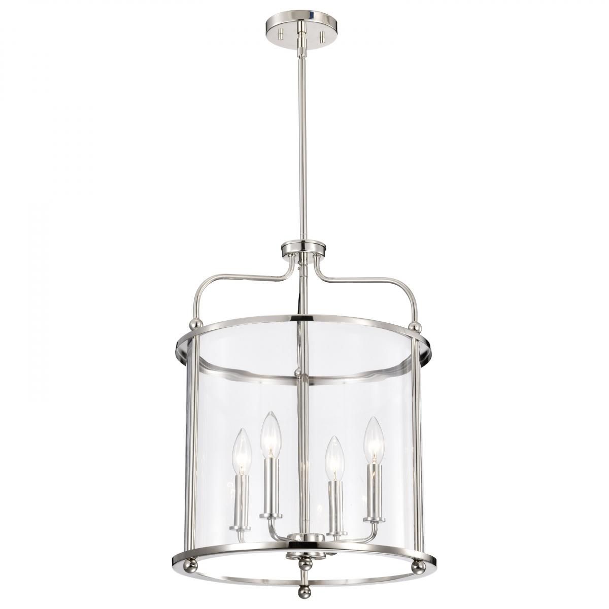 Yorktown 16 in. 4 Lights Pendant Light, Clear Glass