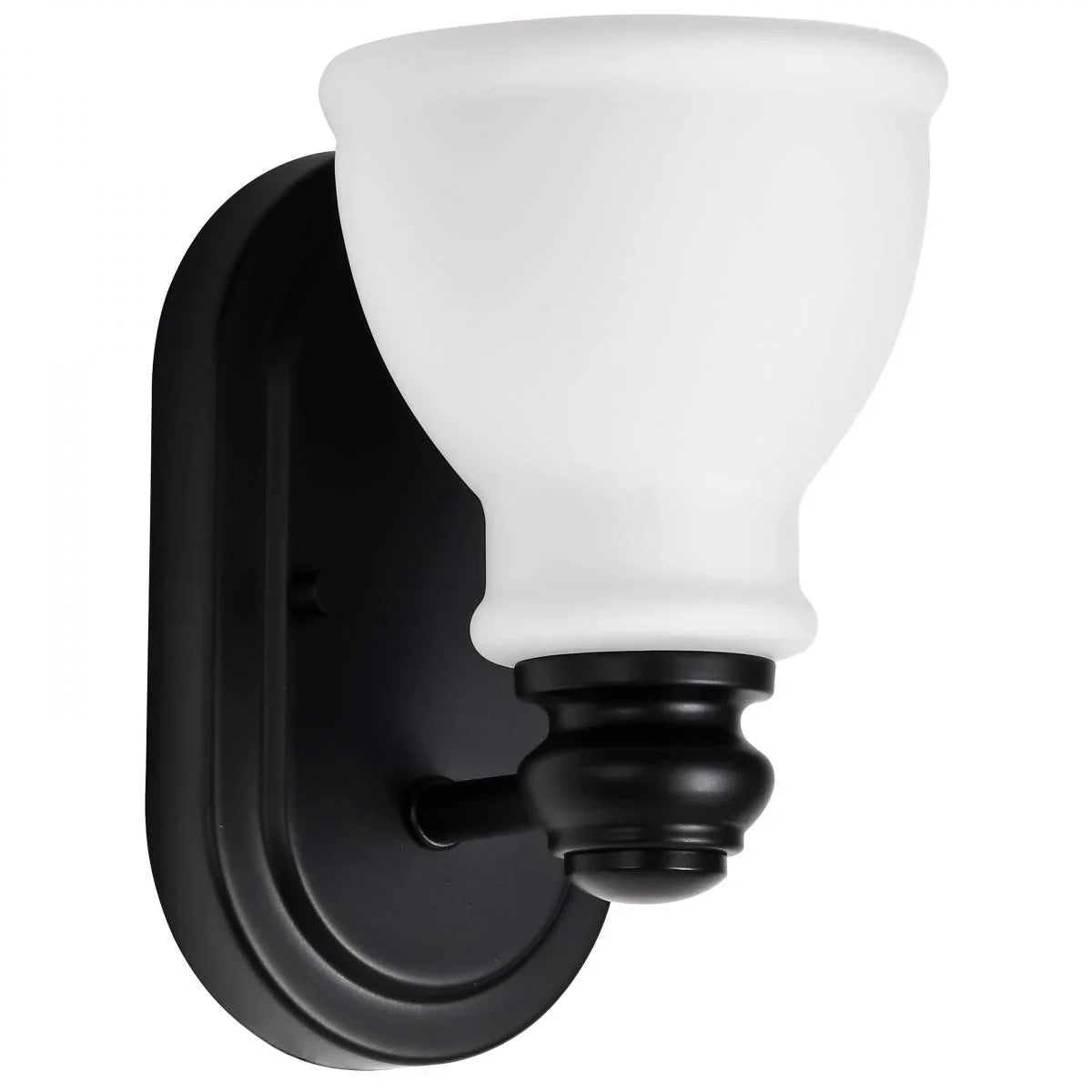 Russel 8" Bathroom Vanity Light, Matte Black Finish - Bees Lighting