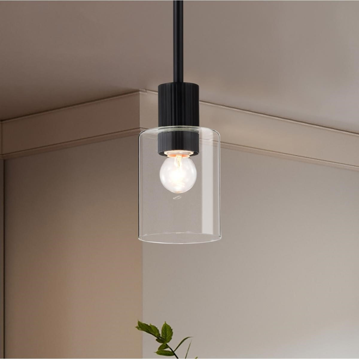 Clarksville 7" Pendant Light, Matte Black Finish - Bees Lighting