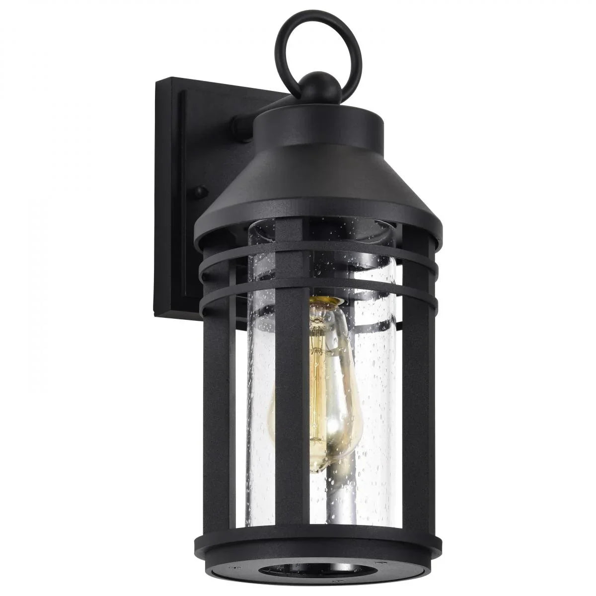 Wilton 15" Outdoor Wall Light, Matte Black Finish - Bees Lighting