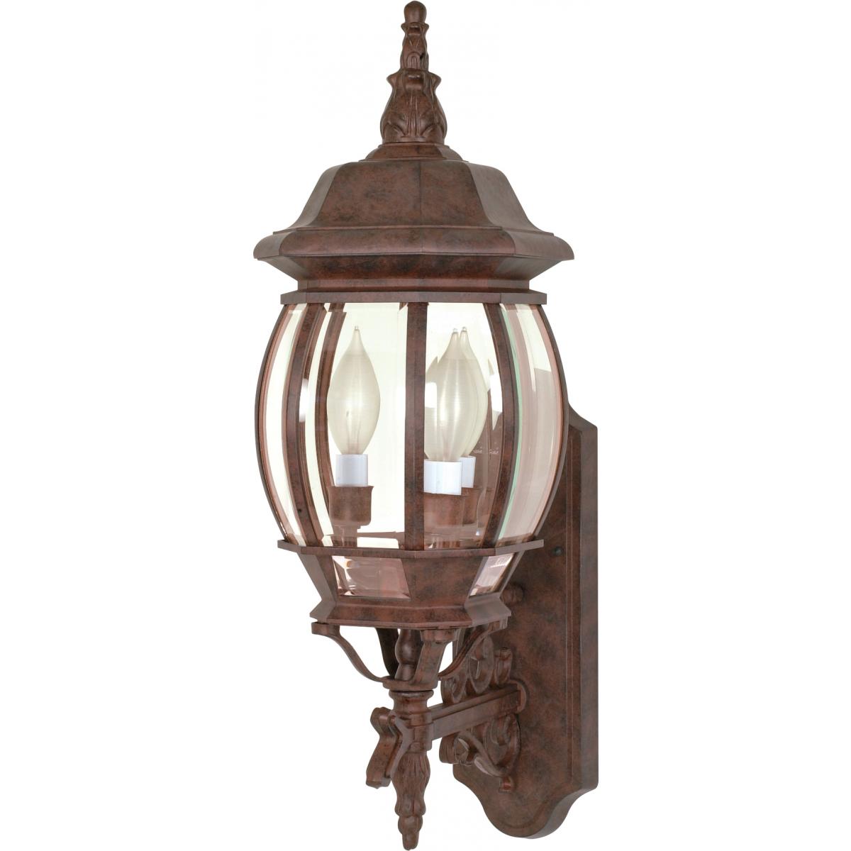 Central Park 23 In. 3 Lights Outdoor Wall Lantern