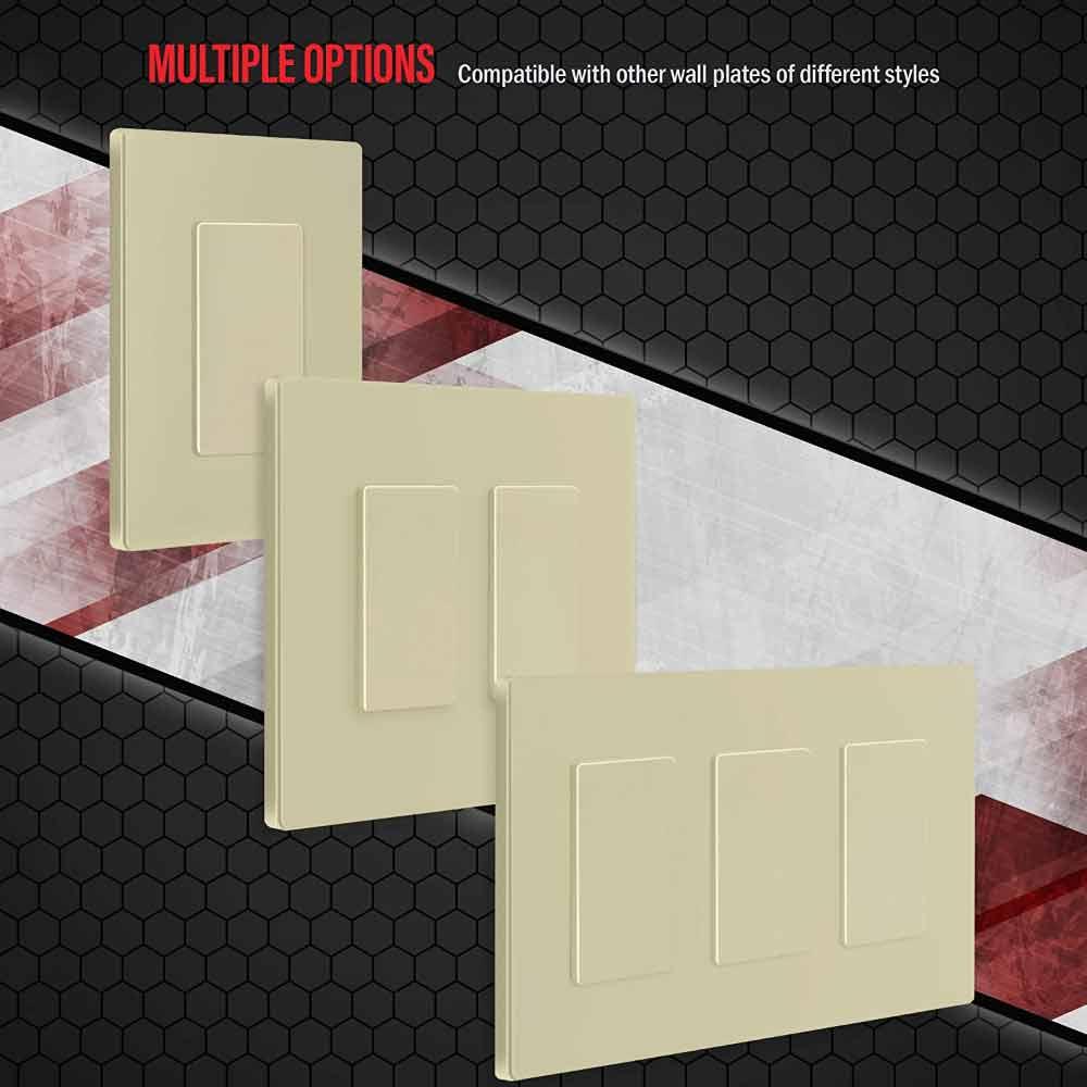 Blank Decorator Wall Plate Insert, Ivory - Bees Lighting