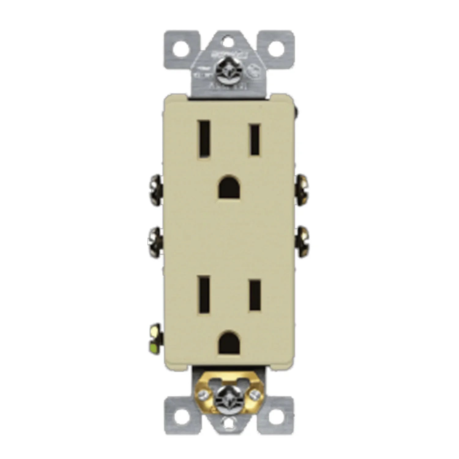 15 Amp Duplex Outlet, Ivory - Bees Lighting