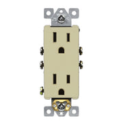 15 Amp Duplex Outlet, Ivory - Bees Lighting