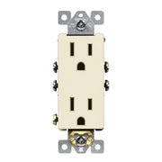 15 Amp Duplex Outlet, Light Almond - Bees Lighting
