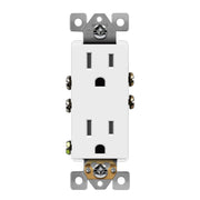 15 Amp Duplex Outlet, White - Bees Lighting