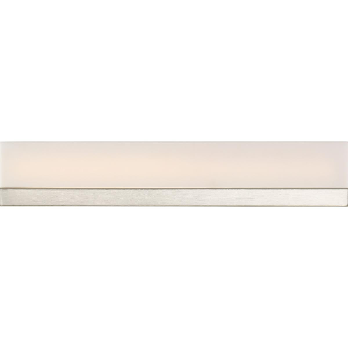 Jackson LED Vanity Light Nickel Finish, White Acrylic - Bees Lighting