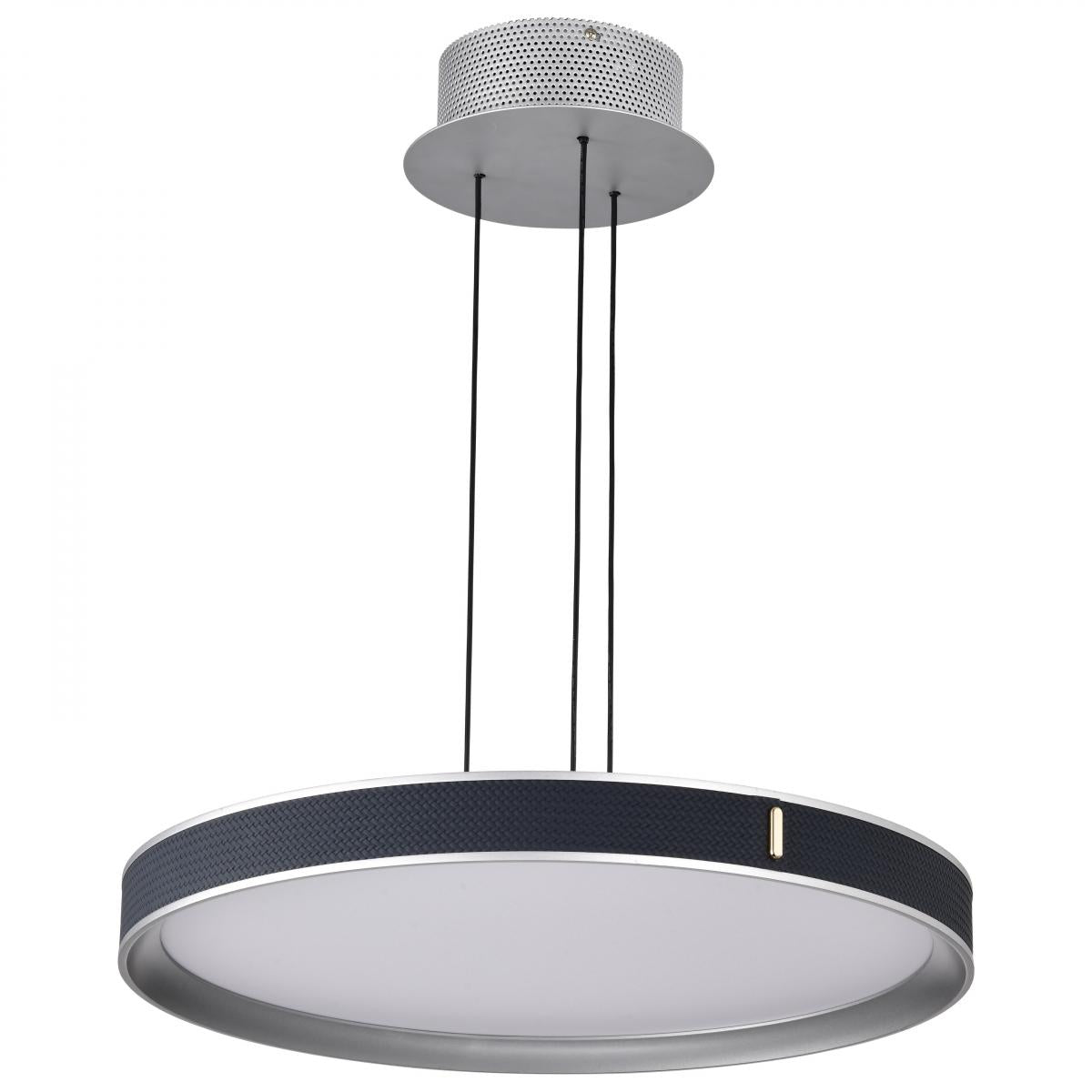 Bandon 20" LED Pendant Light, Gray Finish, Acrylic Lens