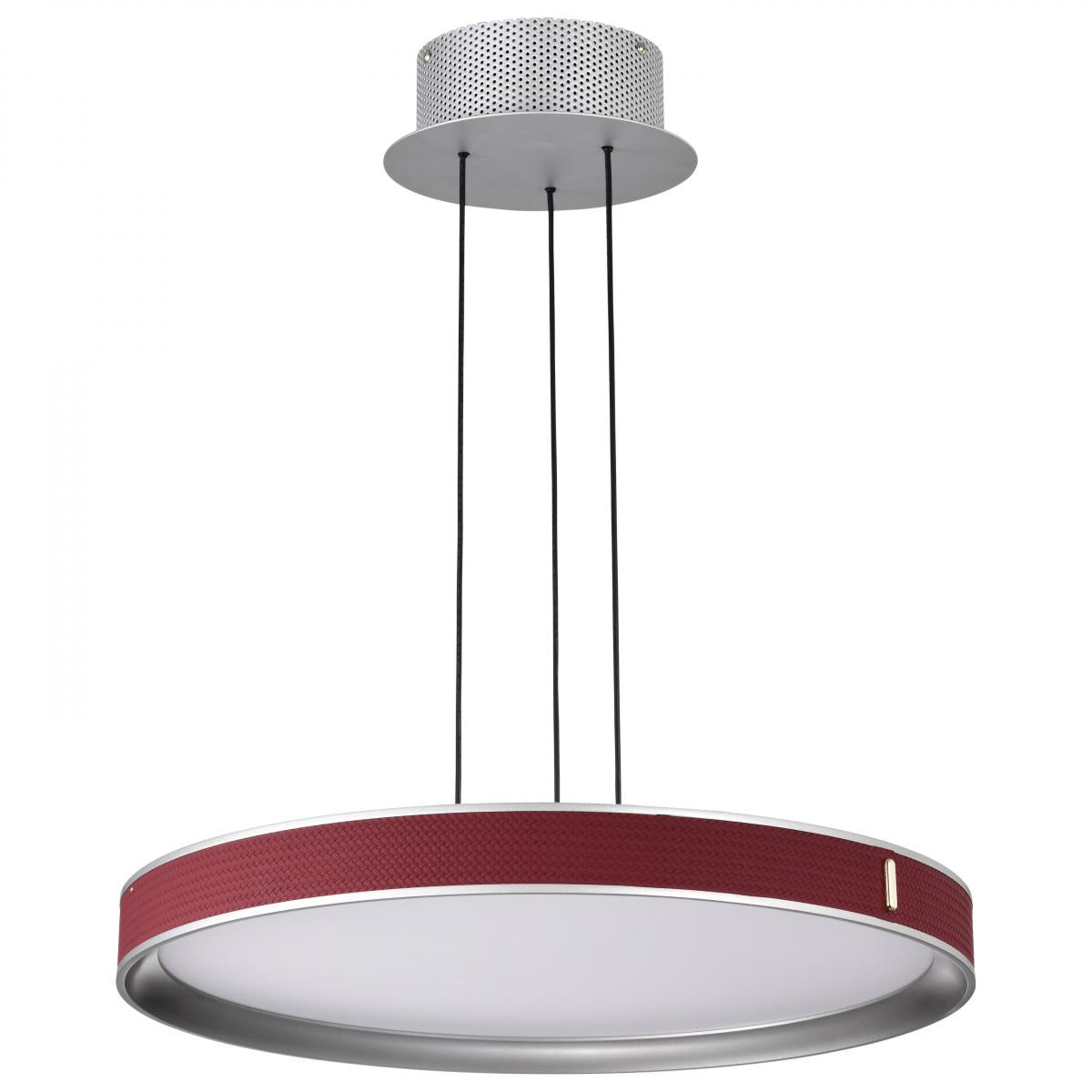 Bandon 20" LED Pendant Light, Gray Finish, Acrylic Lens