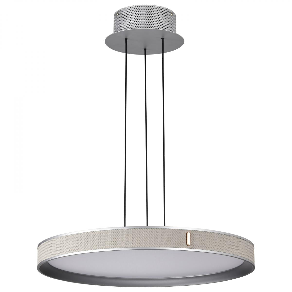 Bandon 20" LED Pendant Light, Gray Finish, Acrylic Lens