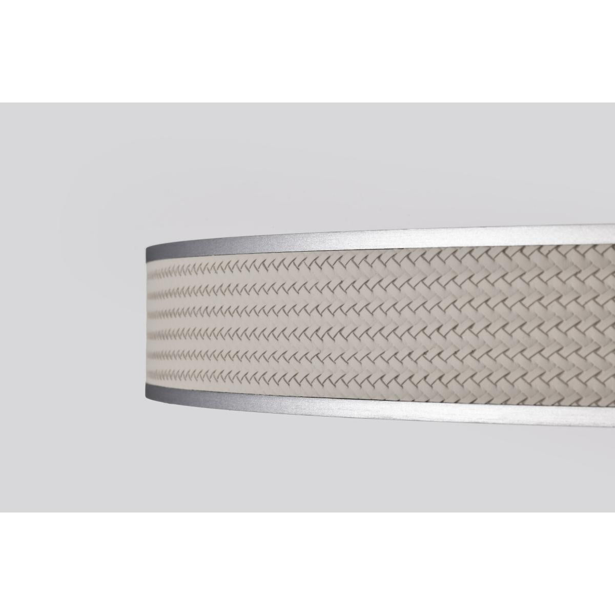 Bandon 20" LED Pendant Light, Gray with Off-White Wrap, Acrylic Lens - Bees Lighting