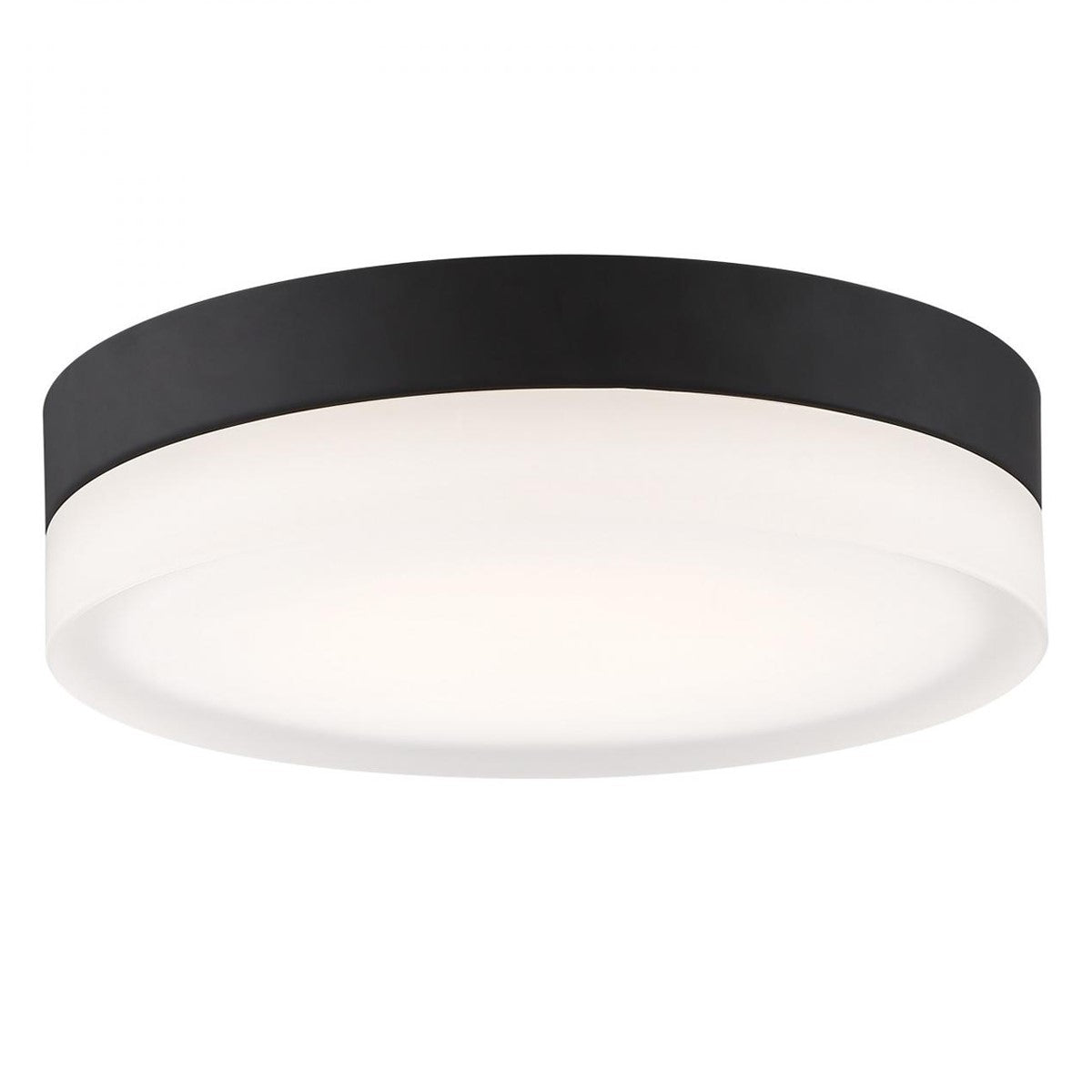 PI 9 Inch LED Flush Mount Light Selectable CCT 120V Matte Black Finish - Bees Lighting
