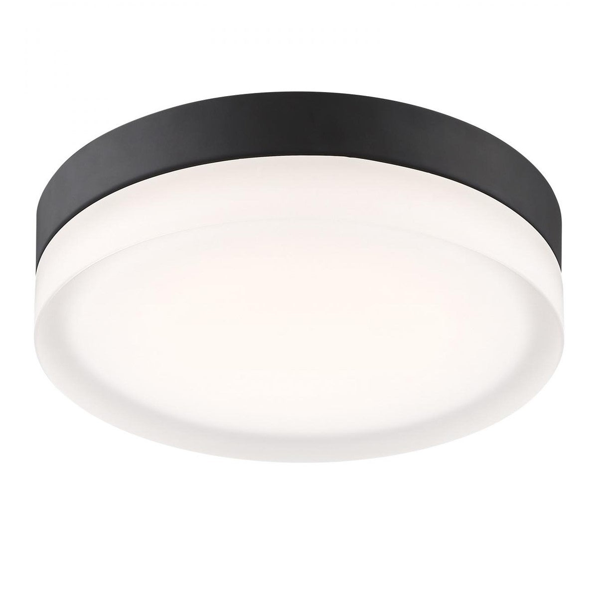PI 9 Inch LED Flush Mount Light Selectable CCT 120V Matte Black Finish - Bees Lighting