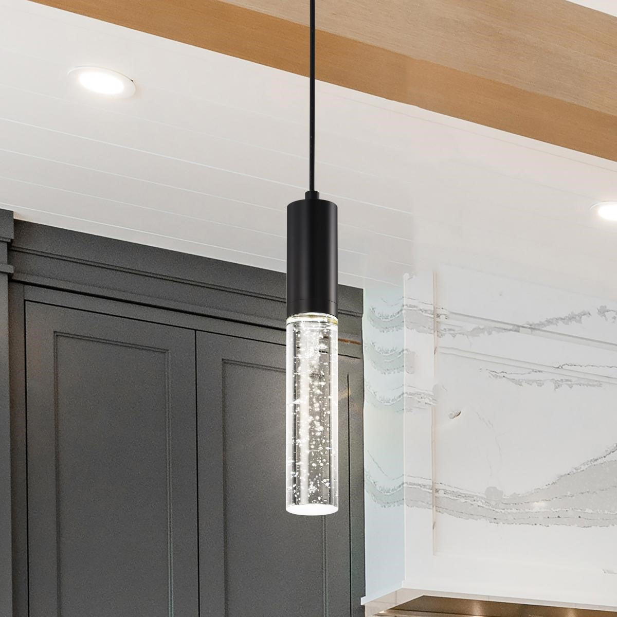 Lacey Starfish 2" Smart LED Pendant Light, RGBTW, Matte Black Finish - Bees Lighting