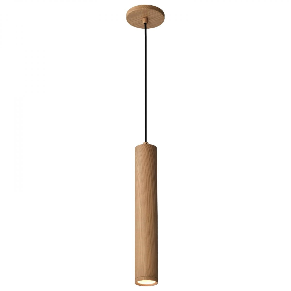 Century 16" LED Pendant Light, Ash Wood Finish - Bees Lighting