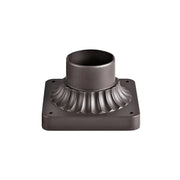 6 In. Aluminum Pier Mount Base Bronze finish - Bees Lighting