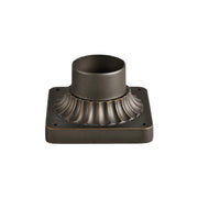 6 In. Aluminum Pier Mount Base Rubbed Bronze finish - Bees Lighting