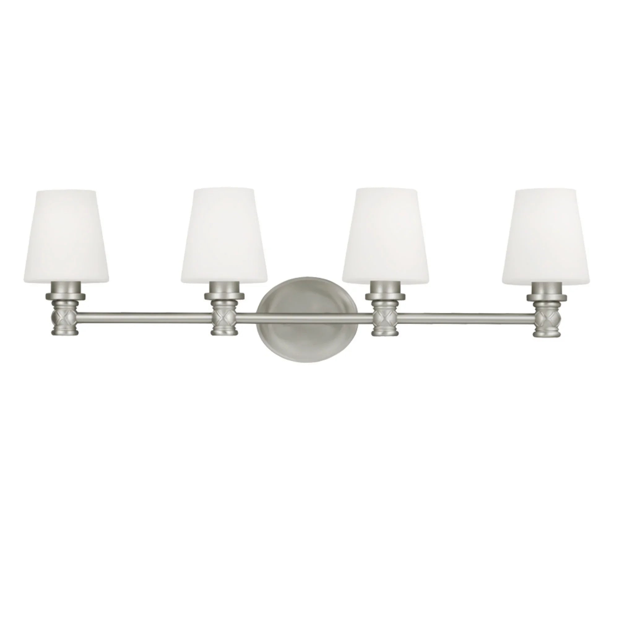 Xavierre 32" 4-Light Bathroom Vanity, Satin Nickel Finish - Bees Lighting