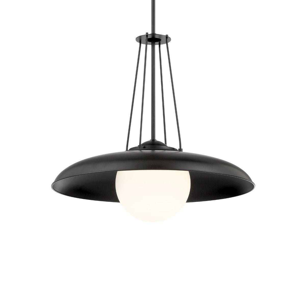 Schooner Ridge 24 In. Pendant Light Black Finish - Bees Lighting