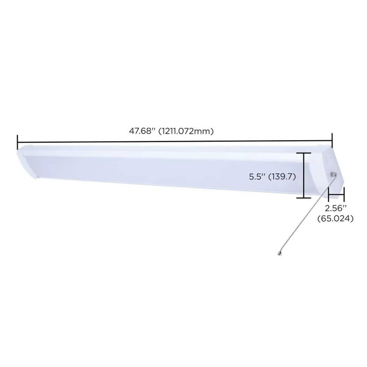 4ft LED Ceiling Wrap, 39W, 3400 Lumens, Selectable CCT, On/Off Pull Chain, 120V - Bees Lighting