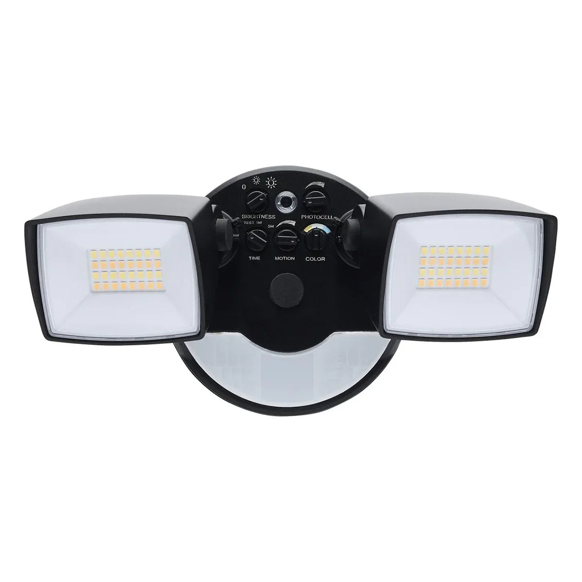 LED Security Flood Light, Motion Sensor & Dusk to Dawn, 3350 Lumens, 30K/40K/50K, Black - Bees Lighting
