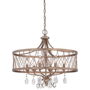 West Liberty 24" 6-Light Chandelier, Olympus Gold Finish - Bees Lighting