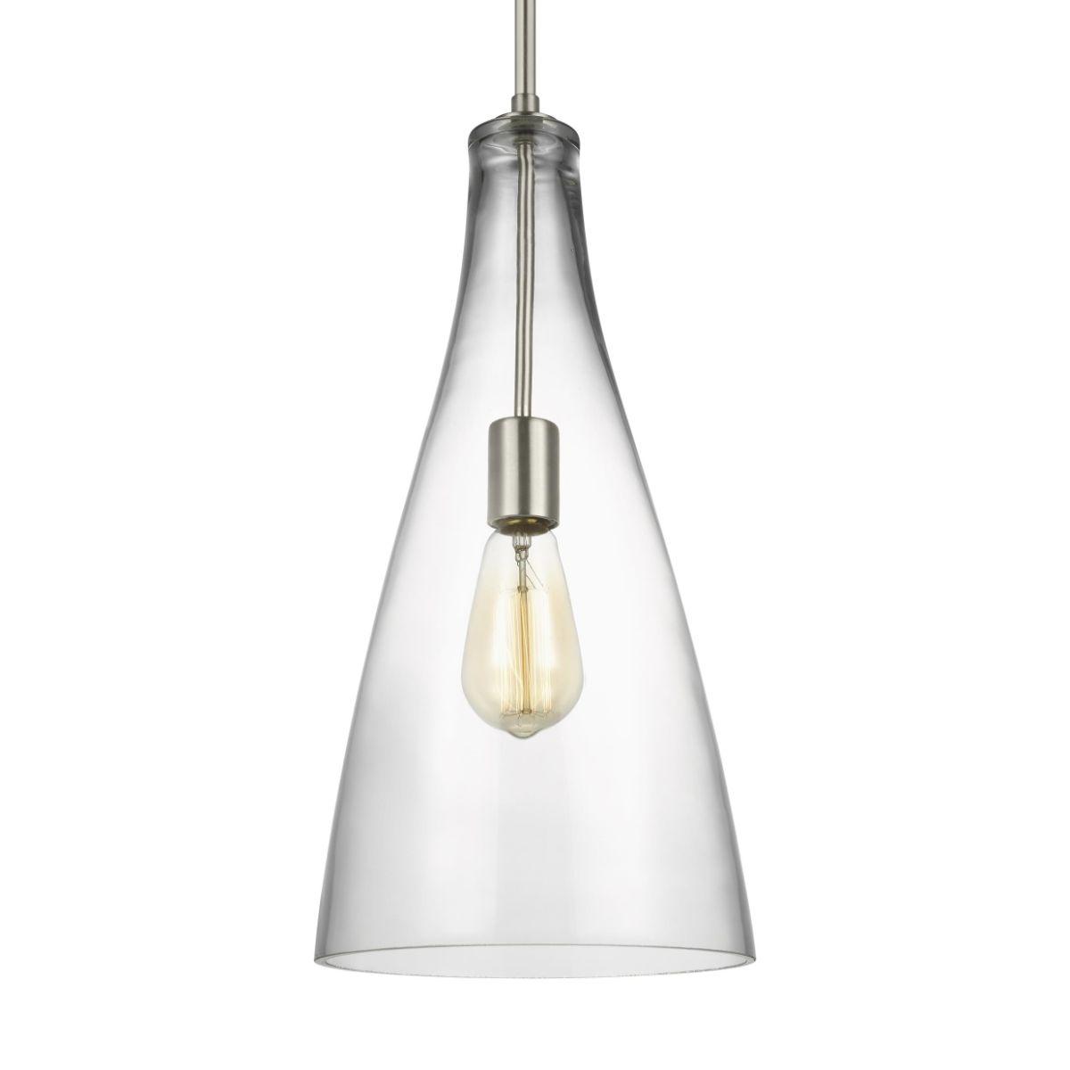 Arilda 9 in. Pendant Light Nickel Finish - Bees Lighting