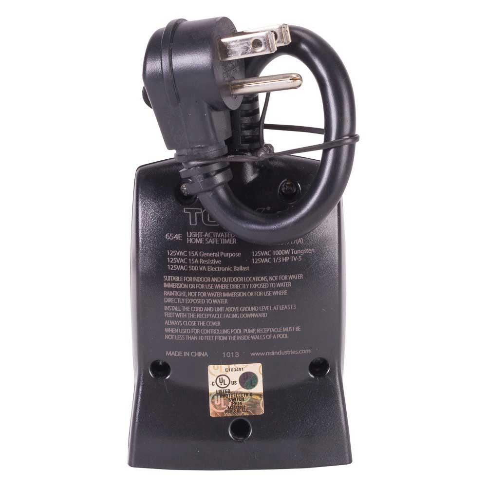 Tork 7-Day 120-Volt Photocell Activated Countdown Digital Plug-In Timer Outdoor - Bees Lighting