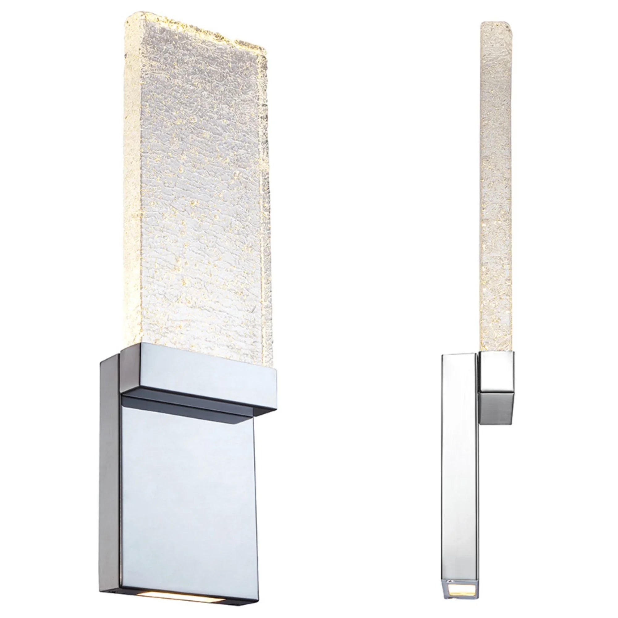 Glacier 21" LED Wall Light, Chrome Finish - Bees Lighting