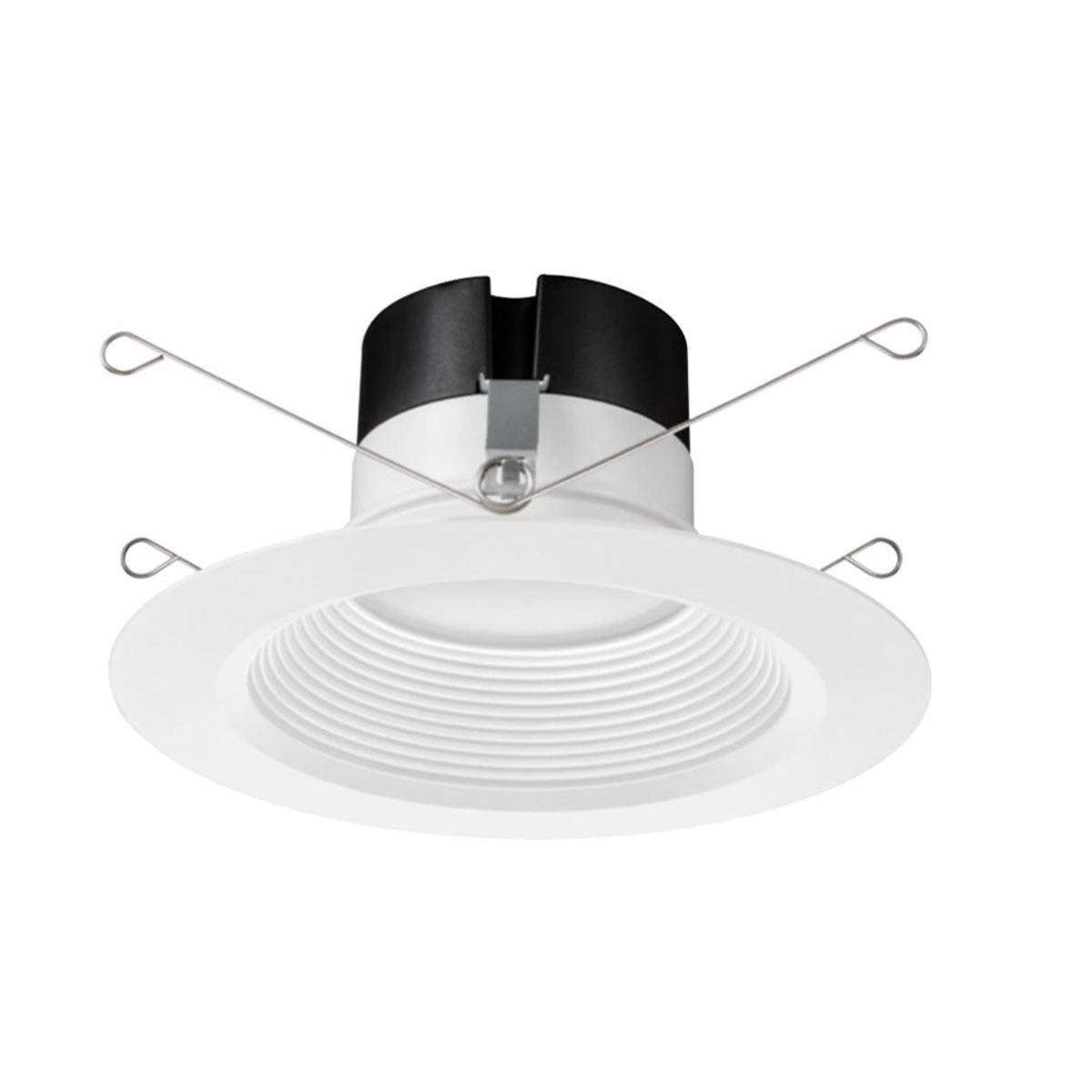 6 Inch Recessed LED Can Light, Round, 13 Watt, 1200 Lumens, Selectable CCT, 2700K to 5000K, Baffle Trim - Bees Lighting