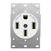 Enerlites 66500 Industrial Grade Flush Mount Receptacle, 50 Amp, NEMA 14-50R - Bees Lighting