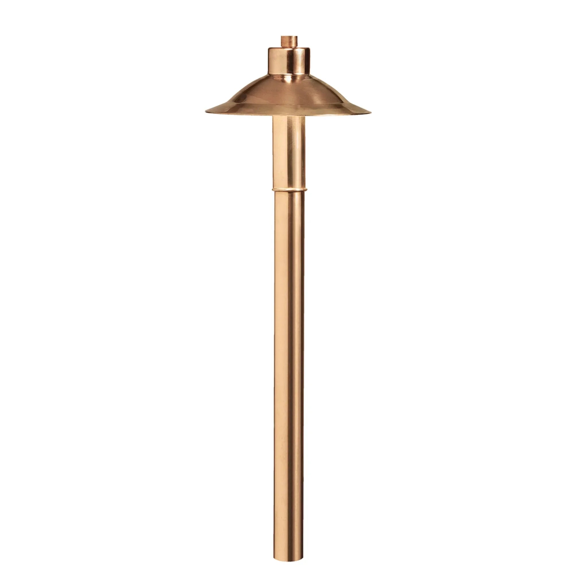 LED Copper Hat Path Light, 3000K, Copper - Bees Lighting