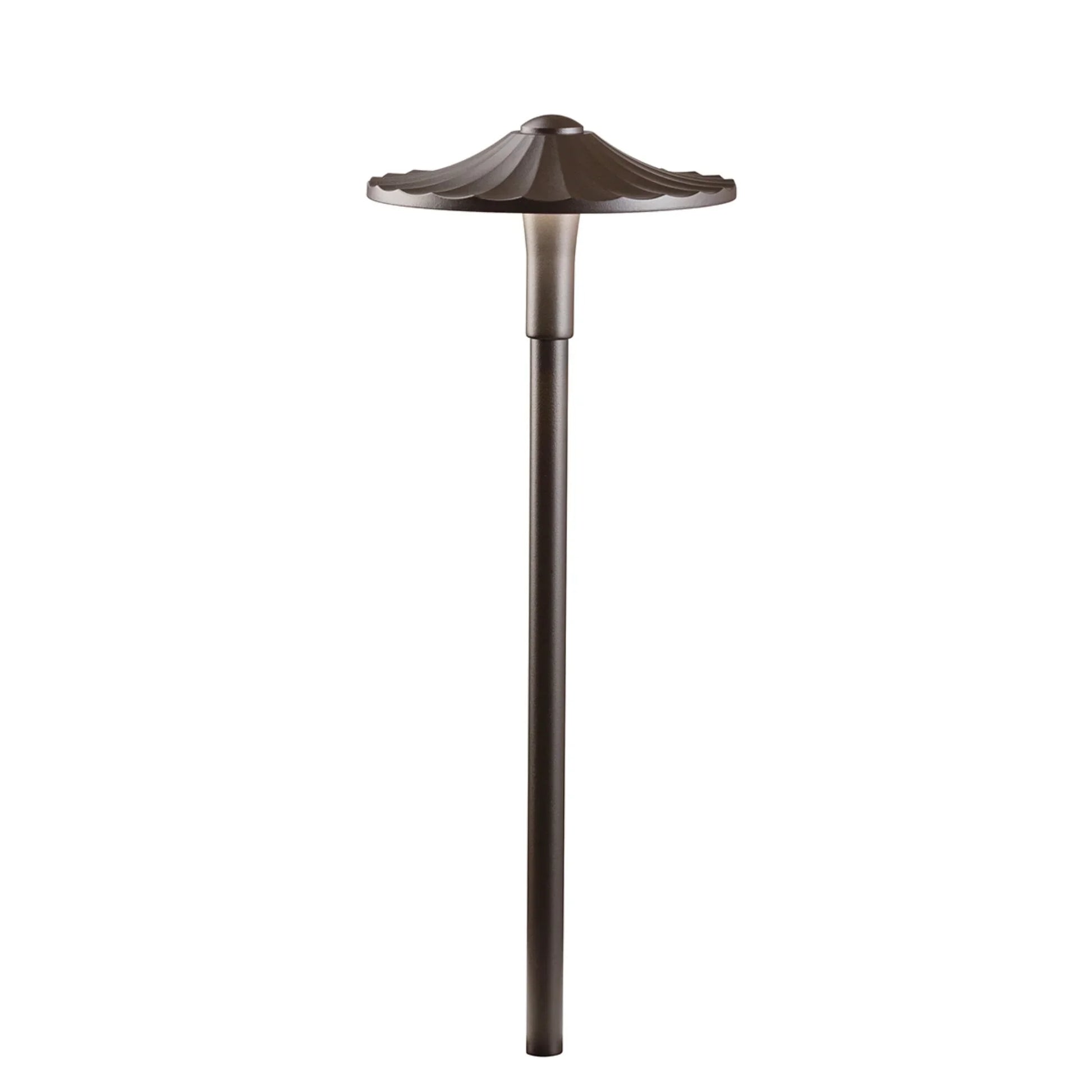 Flare LED Path Light, 2700K, Textured Architectural Bronze - Bees Lighting