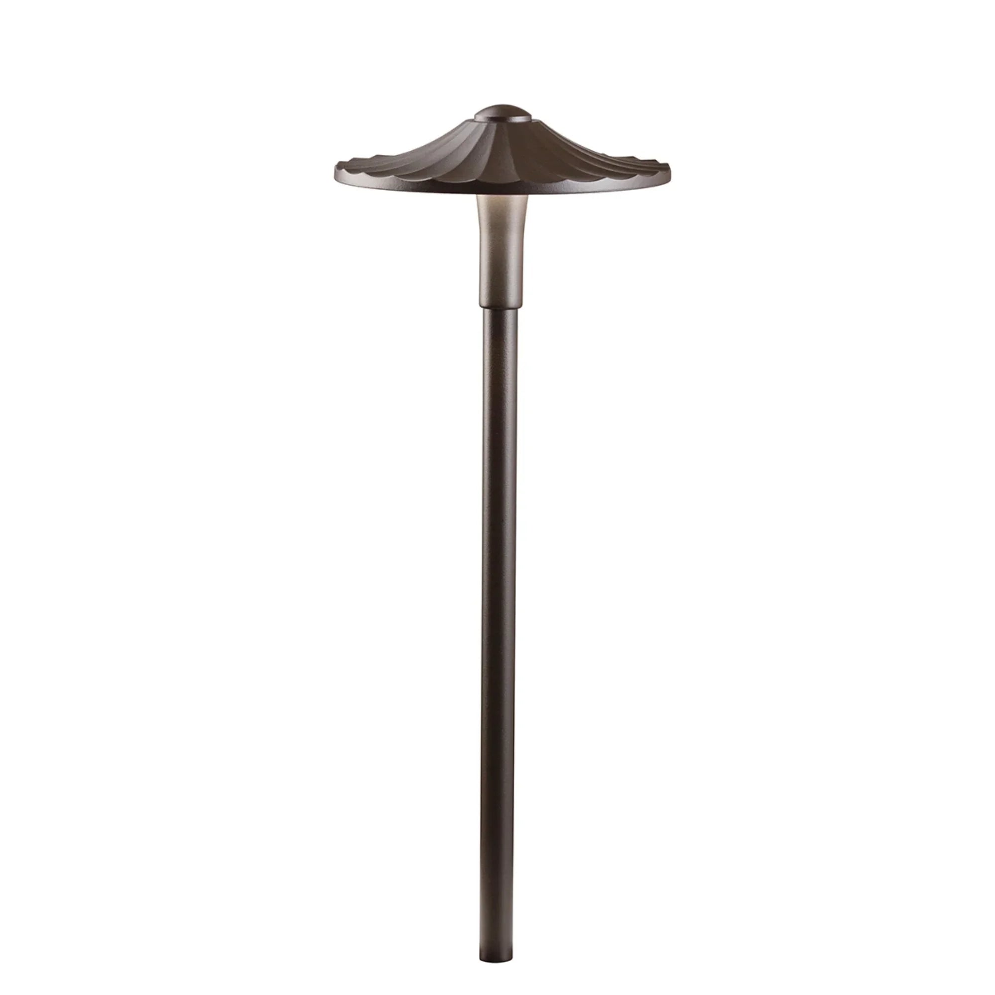 Flare LED Path Light, 2700K, Textured Architectural Bronze - Bees Lighting